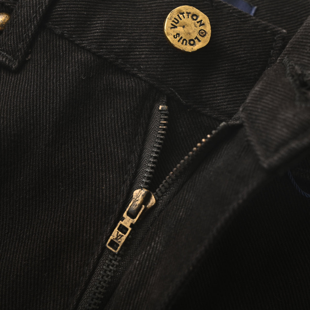Louis Vuitton Embossed Monogram Cargo Jeans - Full-Length Utility Denim Pants for Designer Workwear Streetwear Styling
