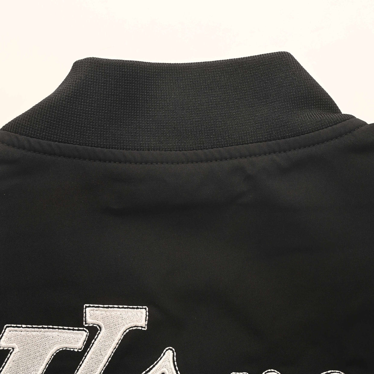 Louis Vuitton Embroidered Letter Varsity Jacket - Contrast Logo Snap-Front Designer Collegiate Streetwear