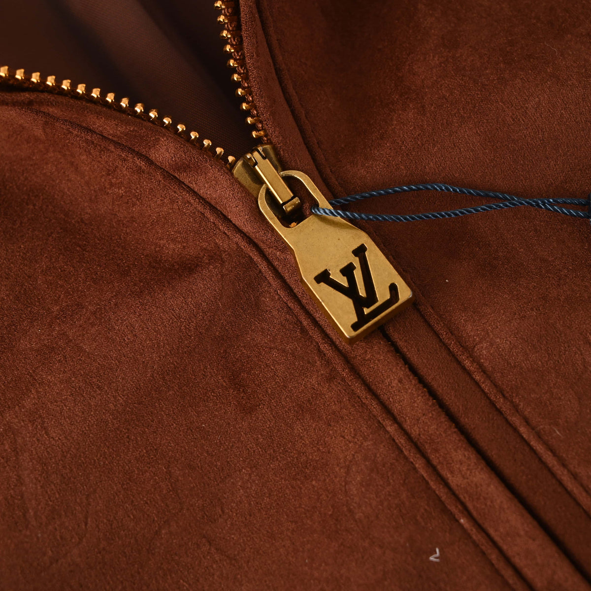 Louis Vuitton Monogram Embossed Suede Leather Hooded Jacket | All-Over Pattern Designer Outerwear for Casual Streetwear