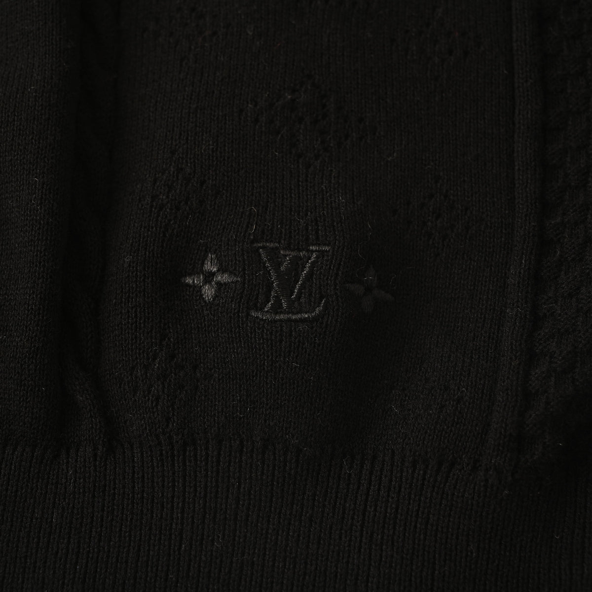 Louis Vuitton Floral Hem Jacquard Mesh Sweater | Designer Layering