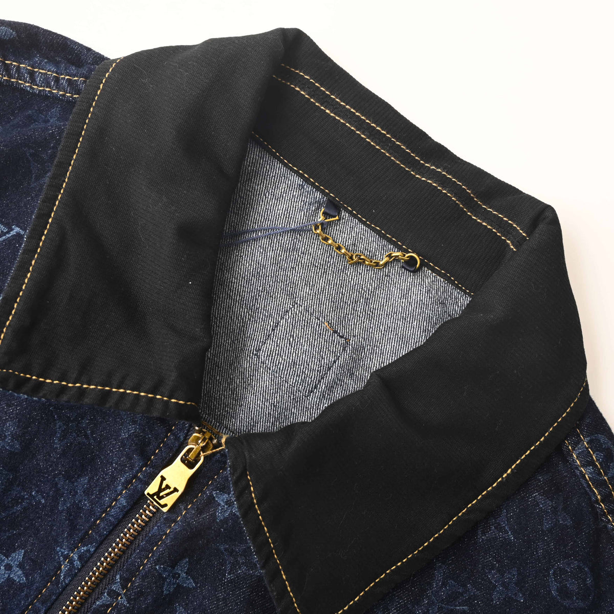 Louis Vuitton All-Over Monogram Denim Workwear Jacket | Designer Utility-Inspired Outerwear for Statement Streetwear