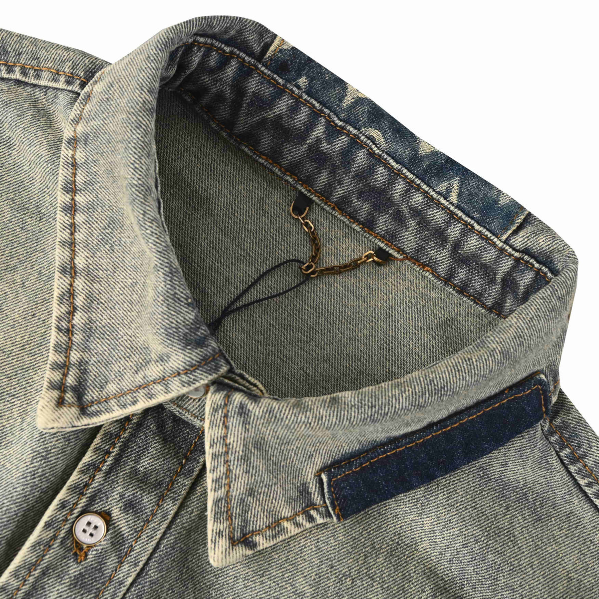 Louis Vuitton Patch Detail Denim Overshirt | Luxury Designer Skate-Inspired Shirt Jacket & Casual Streetwear Layer