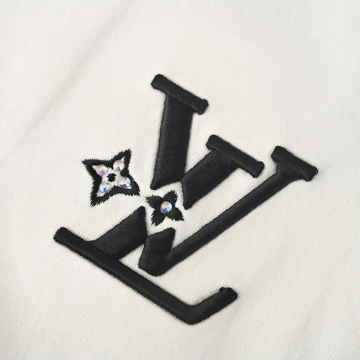 Louis Vuitton Small Starburst Logo Embroidery Tee | Designer Casualwear