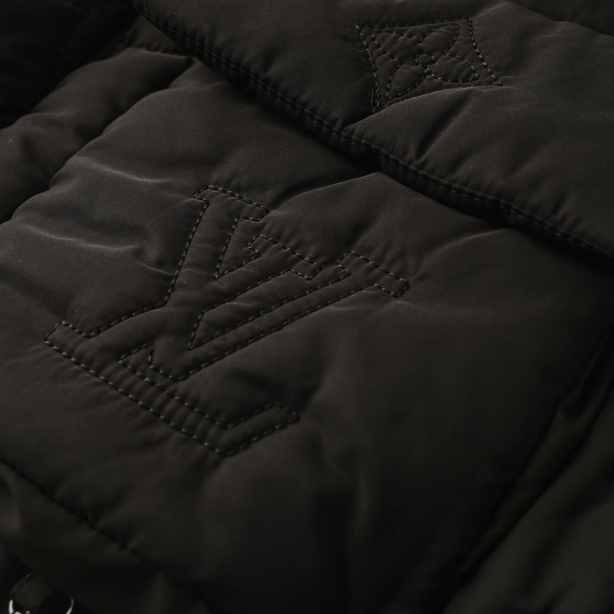 Louis Vuitton Monogram Lightweight Padded Jacket | Cinched-Waist Designer Outerwear for Casual Streetwear Layering