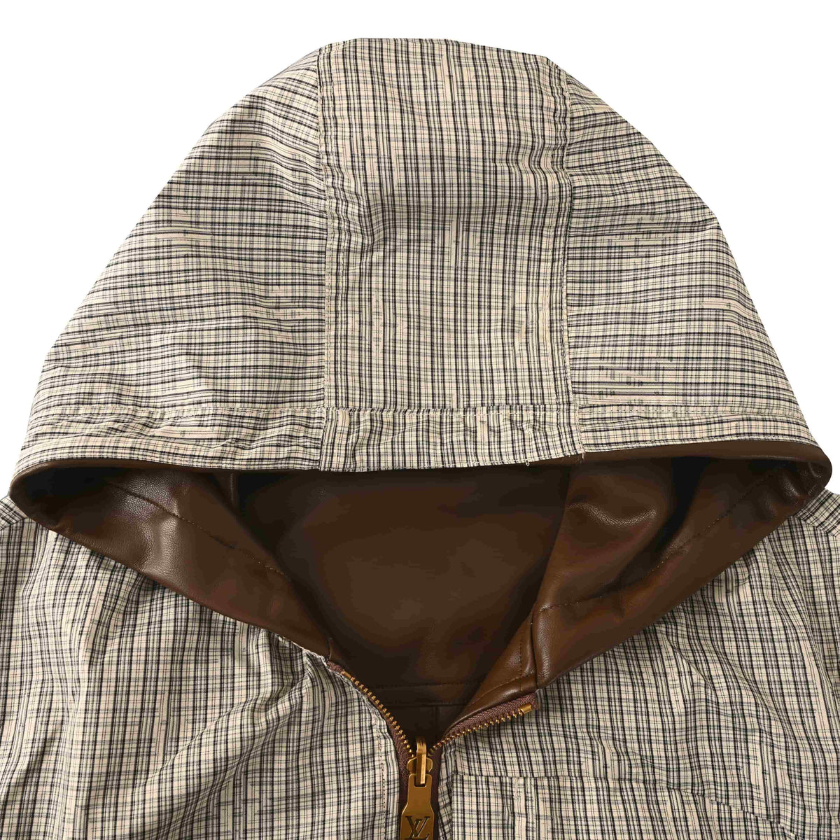Louis Vuitton Reversible Check Leather Vest | Designer Sleeveless Jacket for Modern Layering & Statement Casual Style