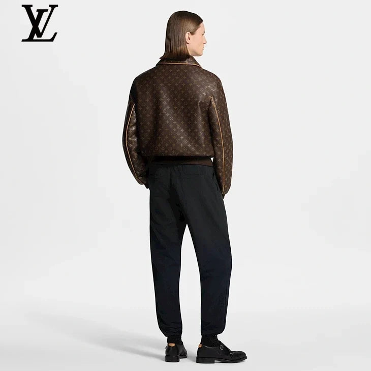 Louis Vuitton Black Elastic-Waist Casual Pants