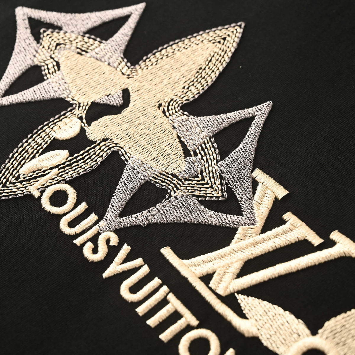 Louis Vuitton Monogram Embroidery Short-Sleeve Tee | Luxury Casual Style