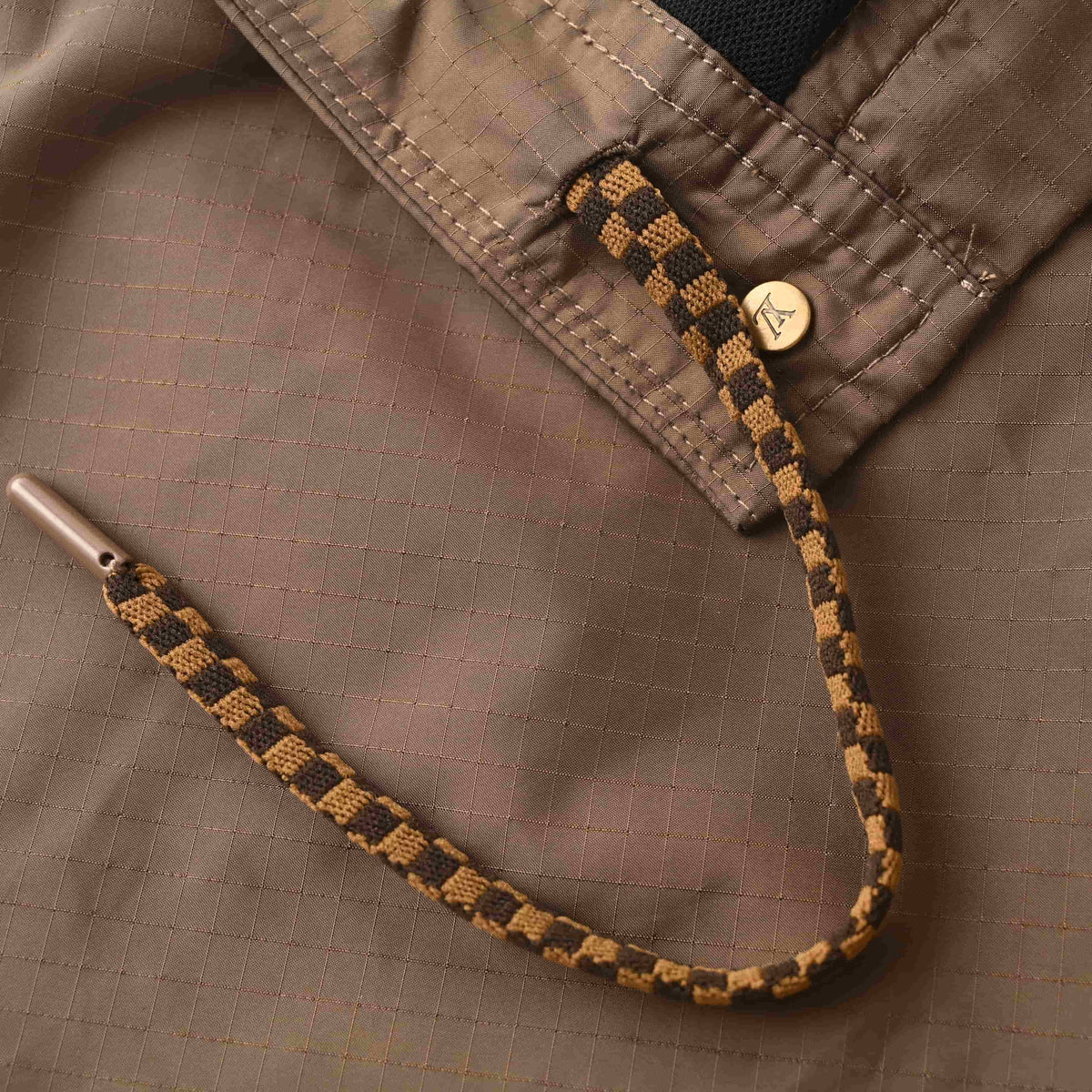 Louis Vuitton Technical Fabric Rubber Patch Swim Shorts | Luxury Resort Wear