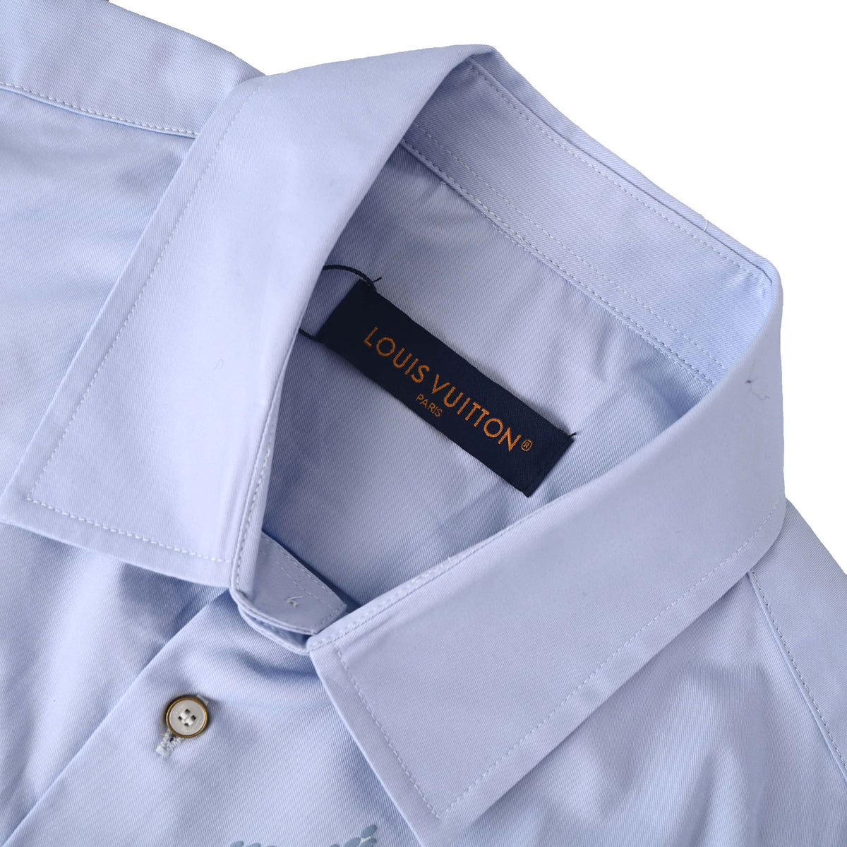 Louis Vuitton Subtle Monogram Collared Button-Up Shirt | Long-Sleeve Luxury Designer Smart Casual & Dinner Style
