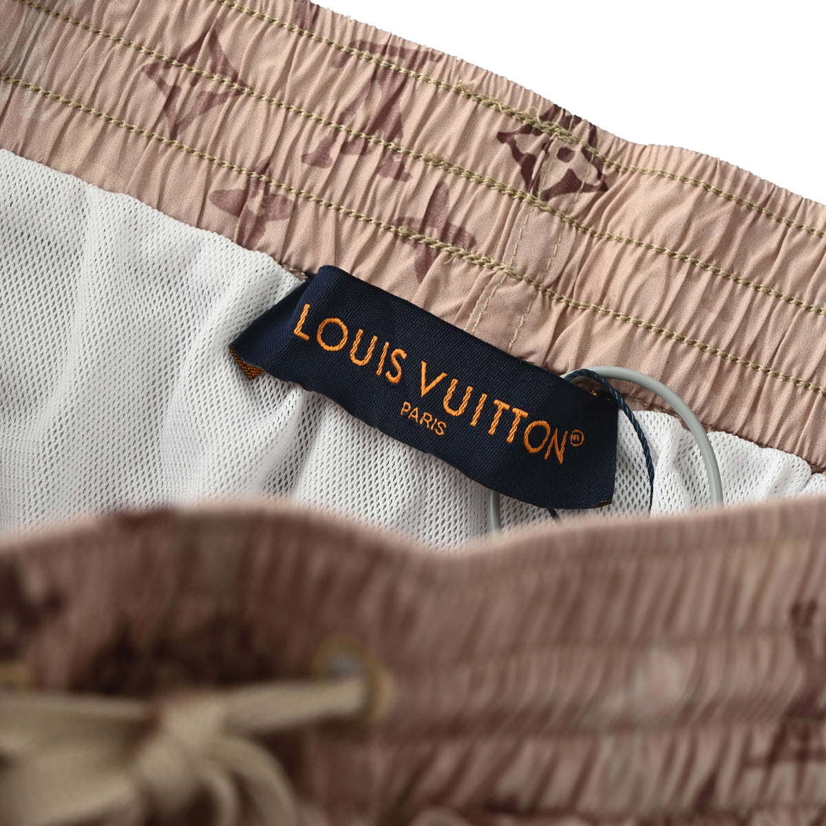 Louis Vuitton Khaki Monogram Drawstring Shorts | Designer Vacation Style