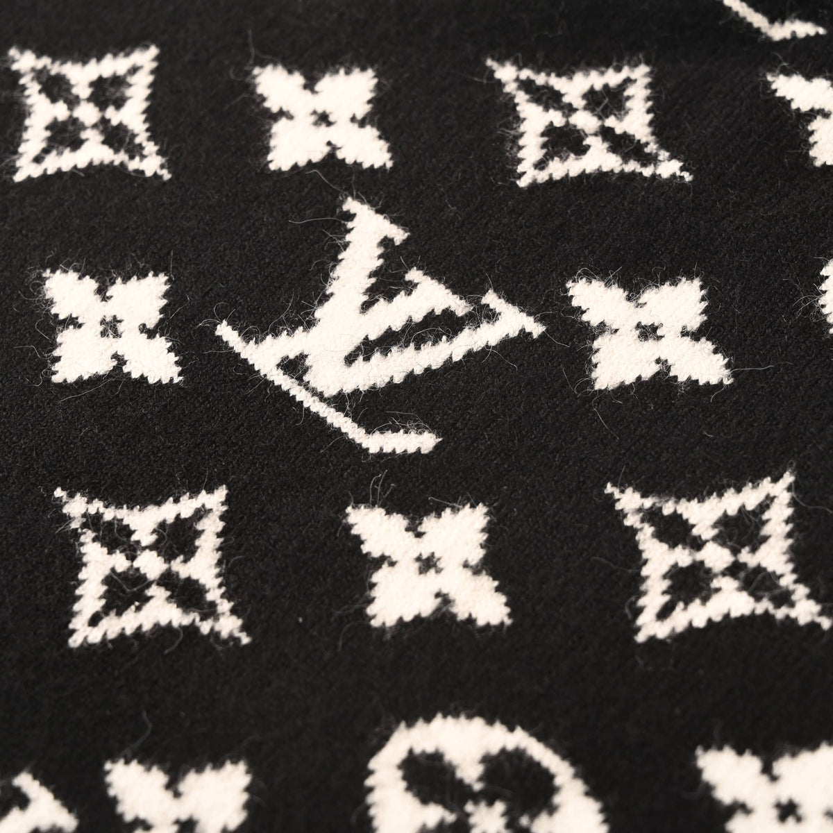 Louis Vuitton All-Over Jacquard Knit Sweater - Statement Patterned Designer Knitwear for Casual Street Style
