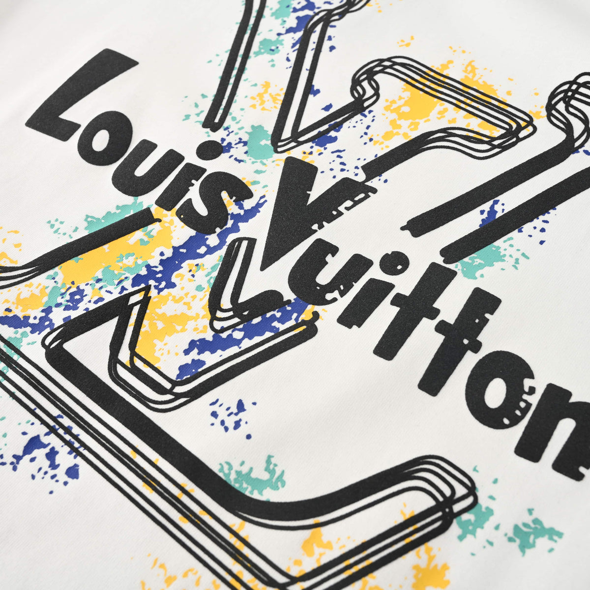 Louis Vuitton Large Graffiti Logo T-Shirt | Designer Urban Streetwear