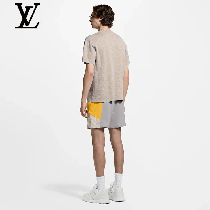 Louis Vuitton Grey Yellow Monogram Jacquard T-Shirt