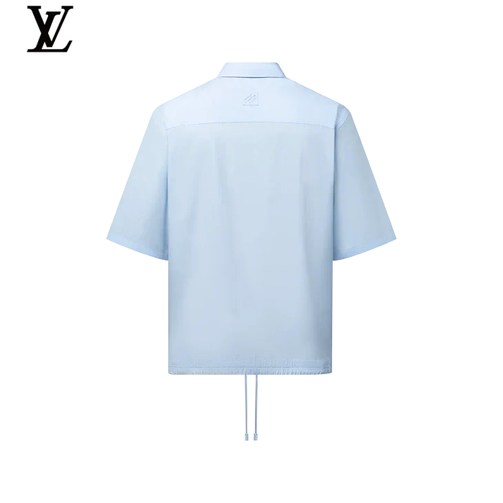 Louis Vuitton Multicolour Monogram Embroidery Drawstring Short-Sleeve Shirt