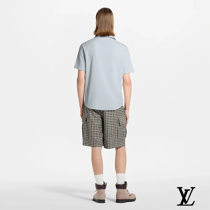 Louis Vuitton Brown Check Cargo Shorts