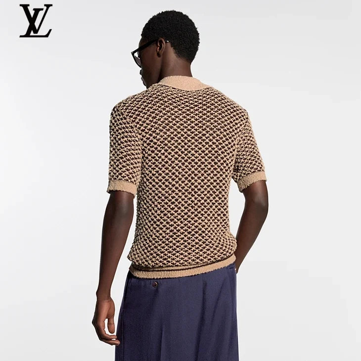 Louis Vuitton Houndstooth Knit Polo
