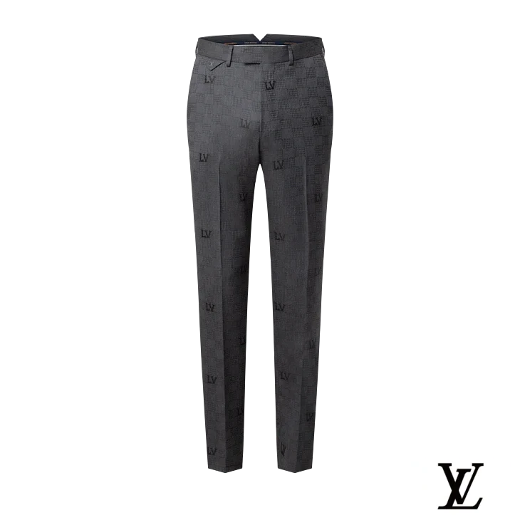 Louis Vuitton Grey Damier LV Jacquard Trousers