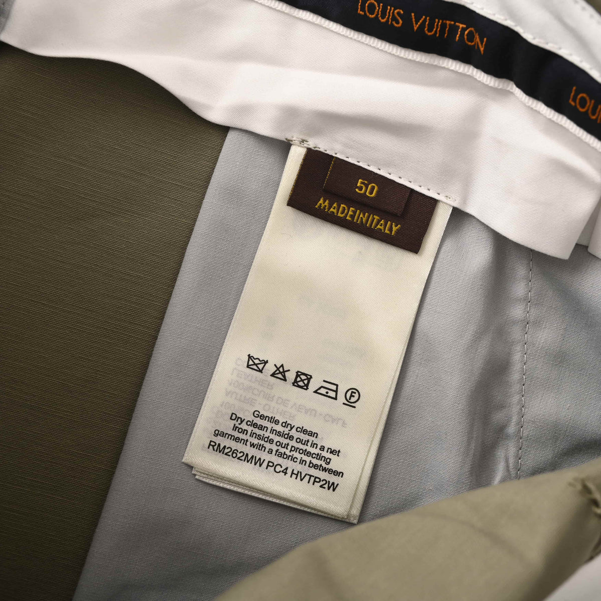 Louis Vuitton Silk Cotton Crepe Trousers | Luxury Leather Pocket Detail