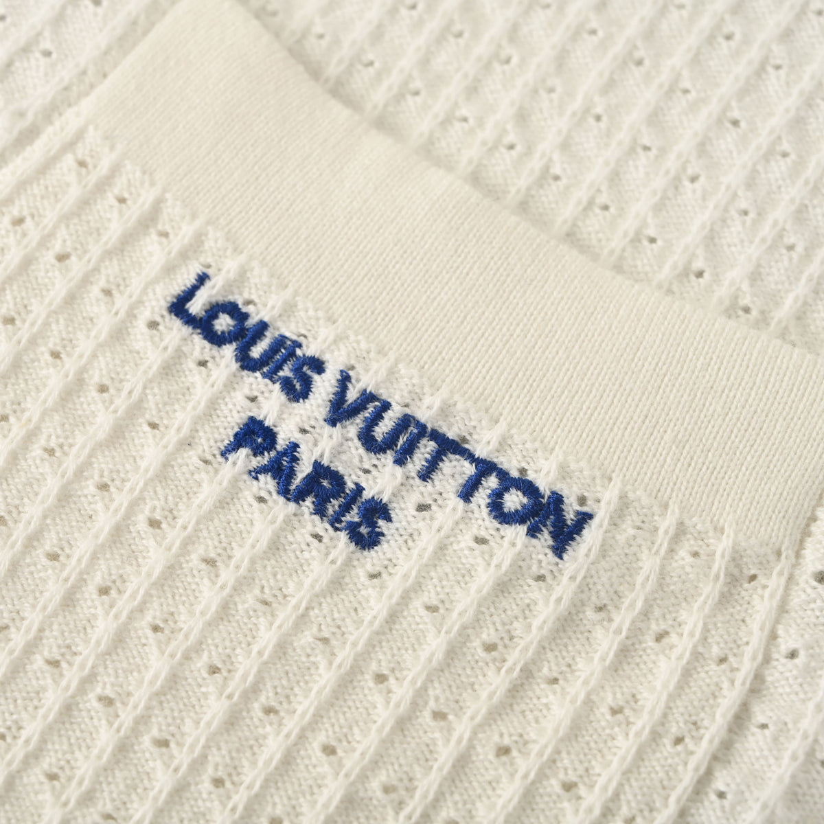 Louis Vuitton Waffle-Texture Embroidered Short-Sleeve Shirt | Luxury Designer Resort & Smart Casual Style