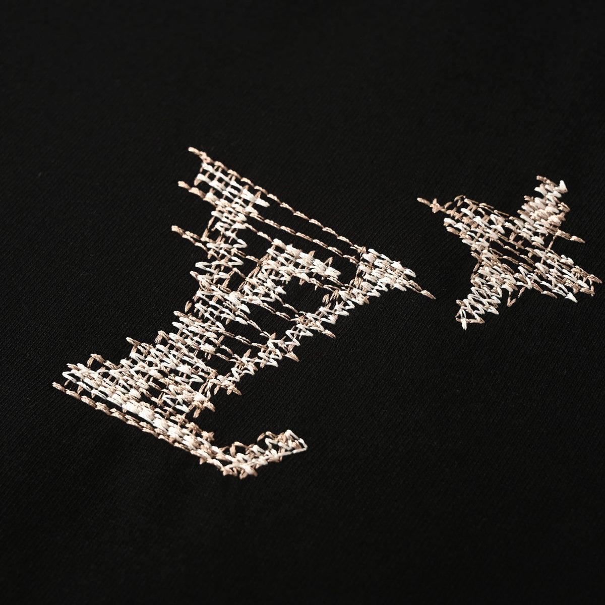 Louis Vuitton Black Monogram Embroidered T-Shirt | Designer Streetwear