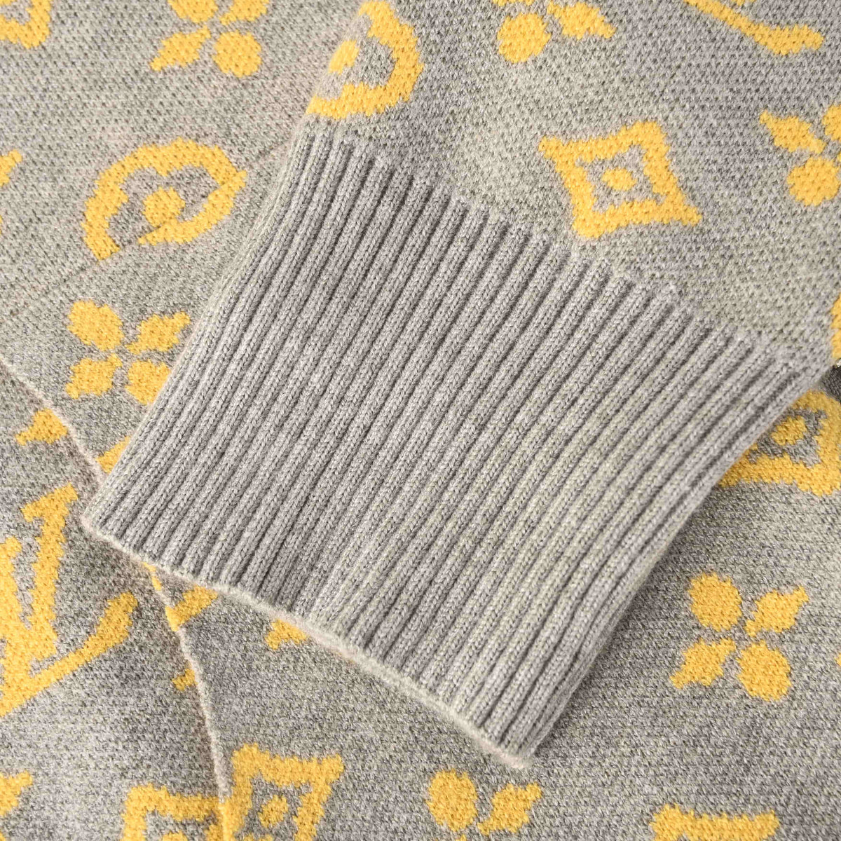 Louis Vuitton All-Over Monogram Jacquard Knit Jacket | Designer Knitwear for Smart Casual Layering and Streetwear Style