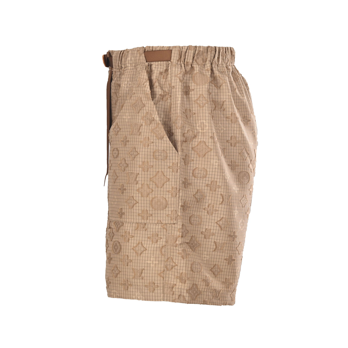 Louis Vuitton All-Over Monogram Jacquard Ripstop Shorts | Luxury Designer Summer Casual & Streetwear Style