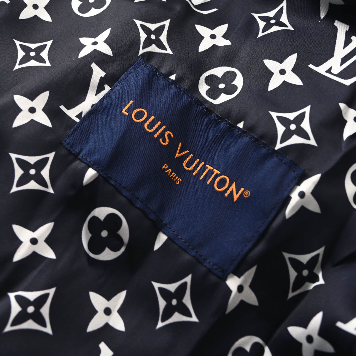 Louis Vuitton Back Lettering Baseball Jacket with Monogram Interior | Designer Varsity Streetwear Outerwear