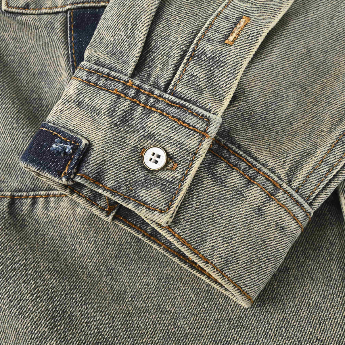 Louis Vuitton Patch Detail Denim Overshirt | Luxury Designer Skate-Inspired Shirt Jacket & Casual Streetwear Layer