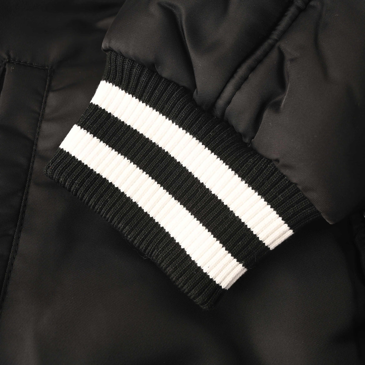 Louis Vuitton Embroidered Nylon Padded Baseball Jacket | Designer Varsity-Inspired Outerwear for Casual Streetwear