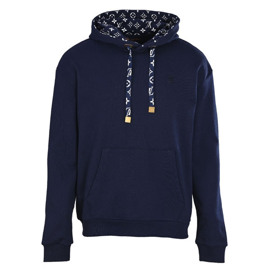 Louis Vuitton Monogram-Accent Drawstring Hoodie | Luxury Off-Duty Style
