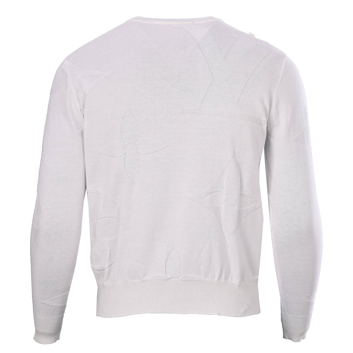 Louis Vuitton Raised Jacquard Crewneck Sweater – Luxury Designer Knitwear for Elevated Casual Style