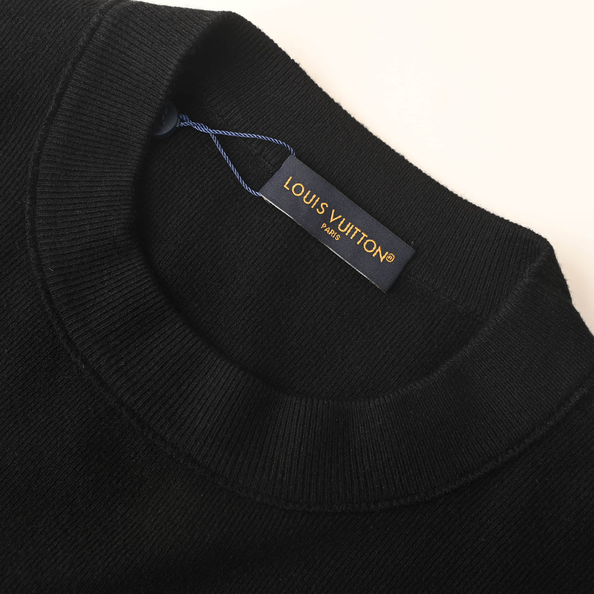 Louis Vuitton Terry Bear Patch Sweater with Crew Neck | Designer Casual Knit Pullover & Playful Streetwear