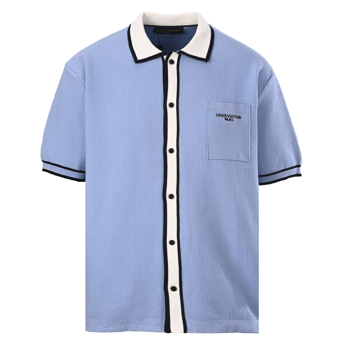 Louis Vuitton Embroidered Pocket Knit Shirt | Luxury Smart Casual