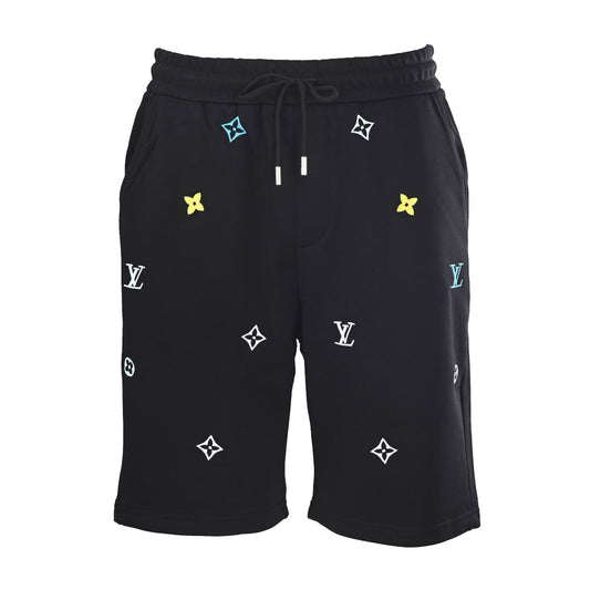 Louis Vuitton Colorful Monogram Embroidery Shorts | Designer Resort Wear