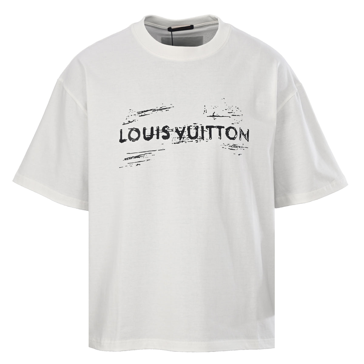 Louis Vuitton Weathered Logo Print Crewneck T-Shirt | Luxury Streetwear
