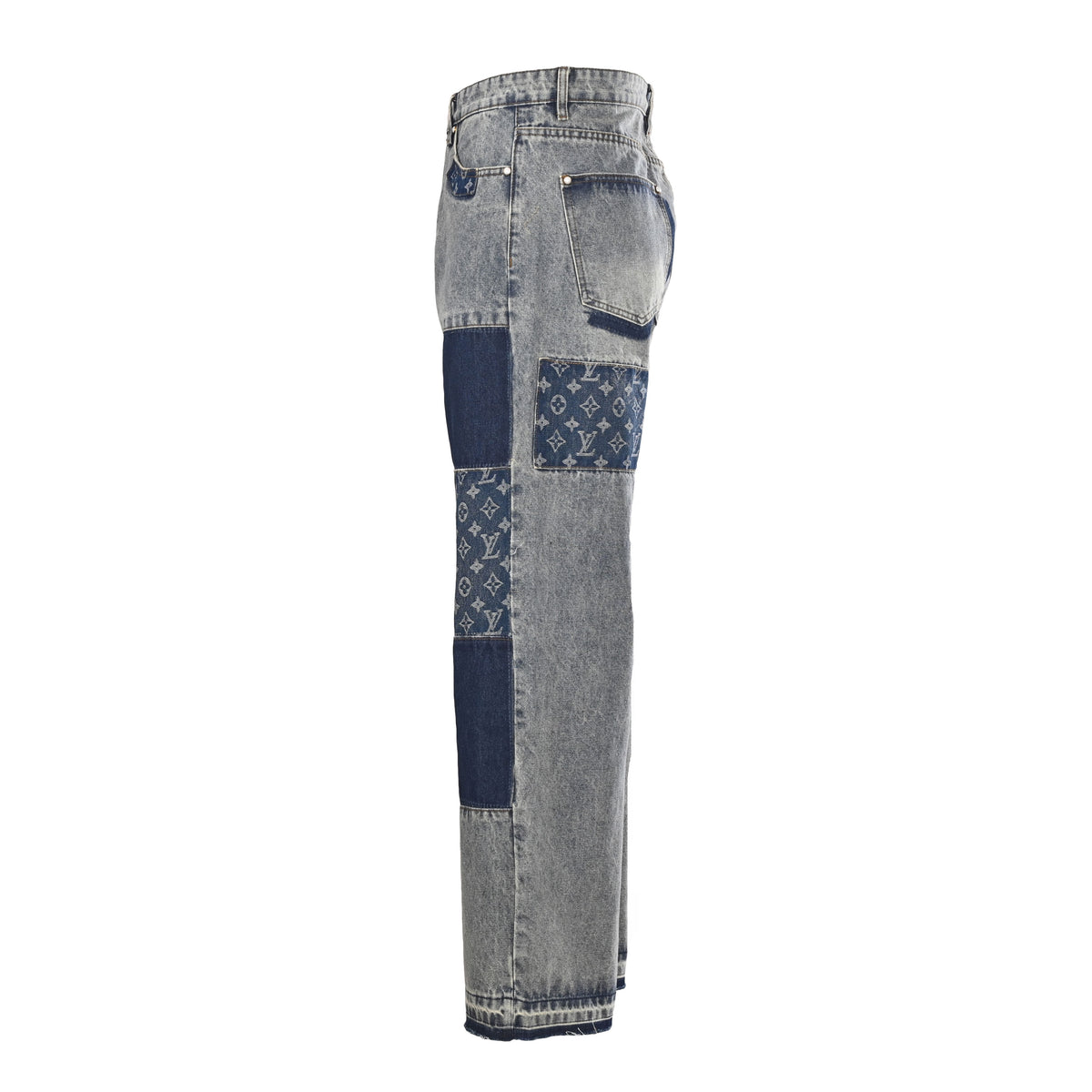 Louis Vuitton Patch Detail Skate Jeans | Luxury Streetwear Denim