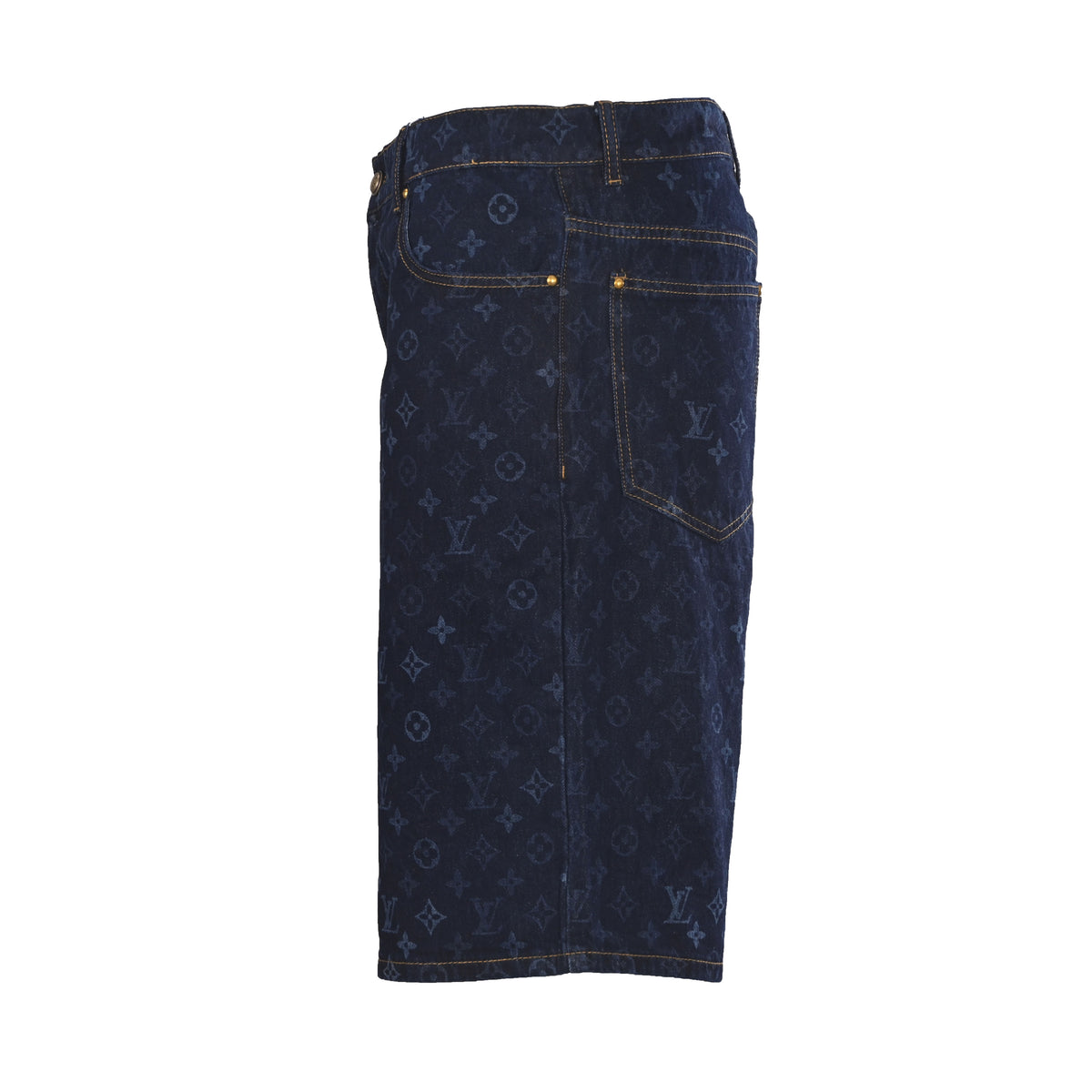 Louis Vuitton All-Over Monogram Denim Shorts | Luxury Summer Streetwear