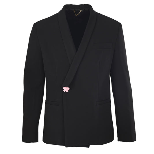 Louis Vuitton Pink Floral Blazer - Statement Flower Detail Suit Jacket for Designer Smart Casual Occasion Styling