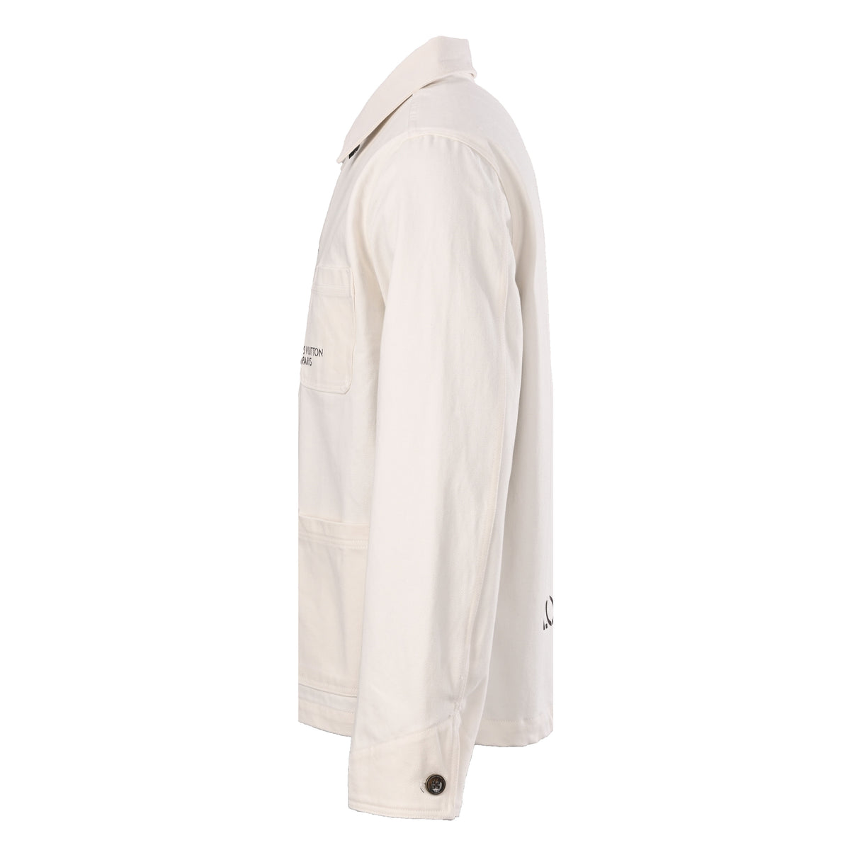 Louis Vuitton EQUIPE Logo Print Workwear Jacket | Three-Pocket Utility Outerwear for Designer Streetwear