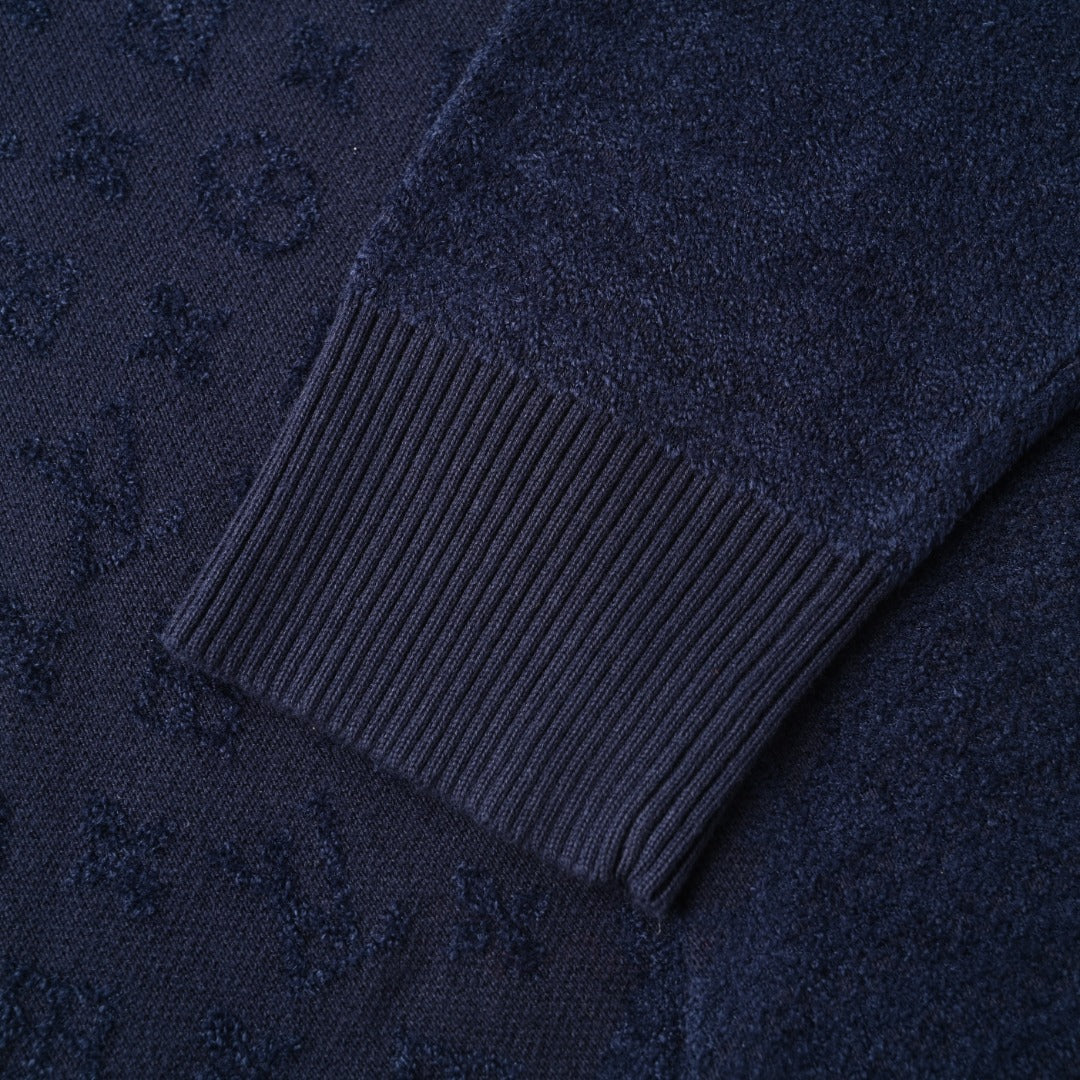 Louis Vuitton Jacquard Panel Knit Hoodie | Luxury Streetwear Layer