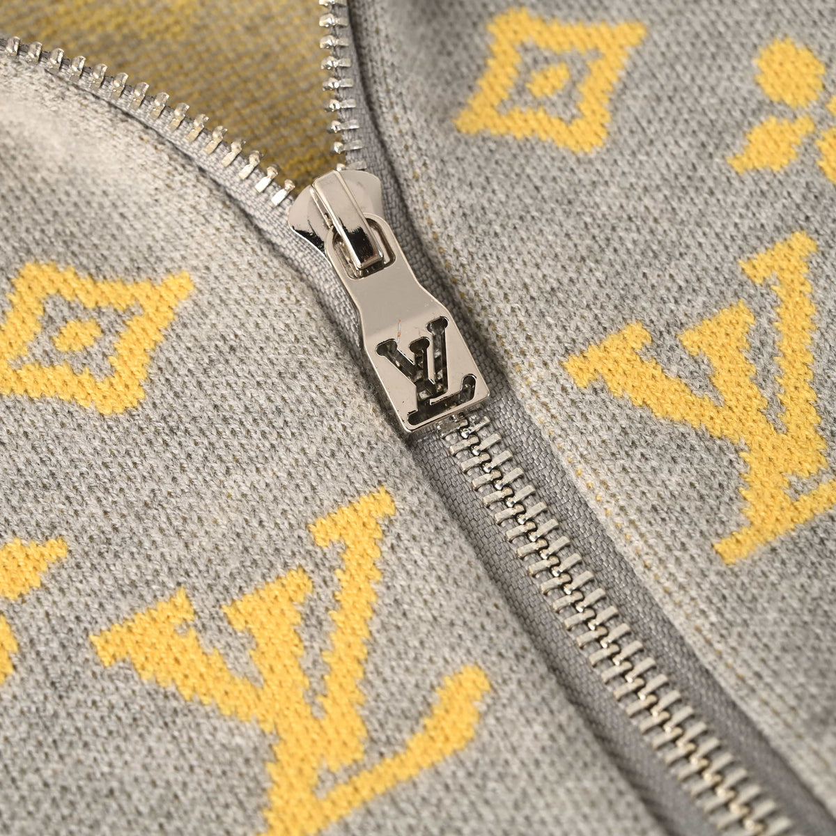 Louis Vuitton All-Over Monogram Jacquard Knit Jacket | Designer Knitwear for Smart Casual Layering and Streetwear Style