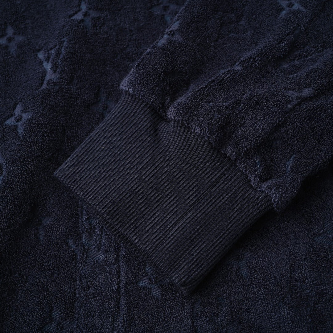 Louis Vuitton All-Over Terry Flocked Zip-Up Hoodie | Luxury Streetwear