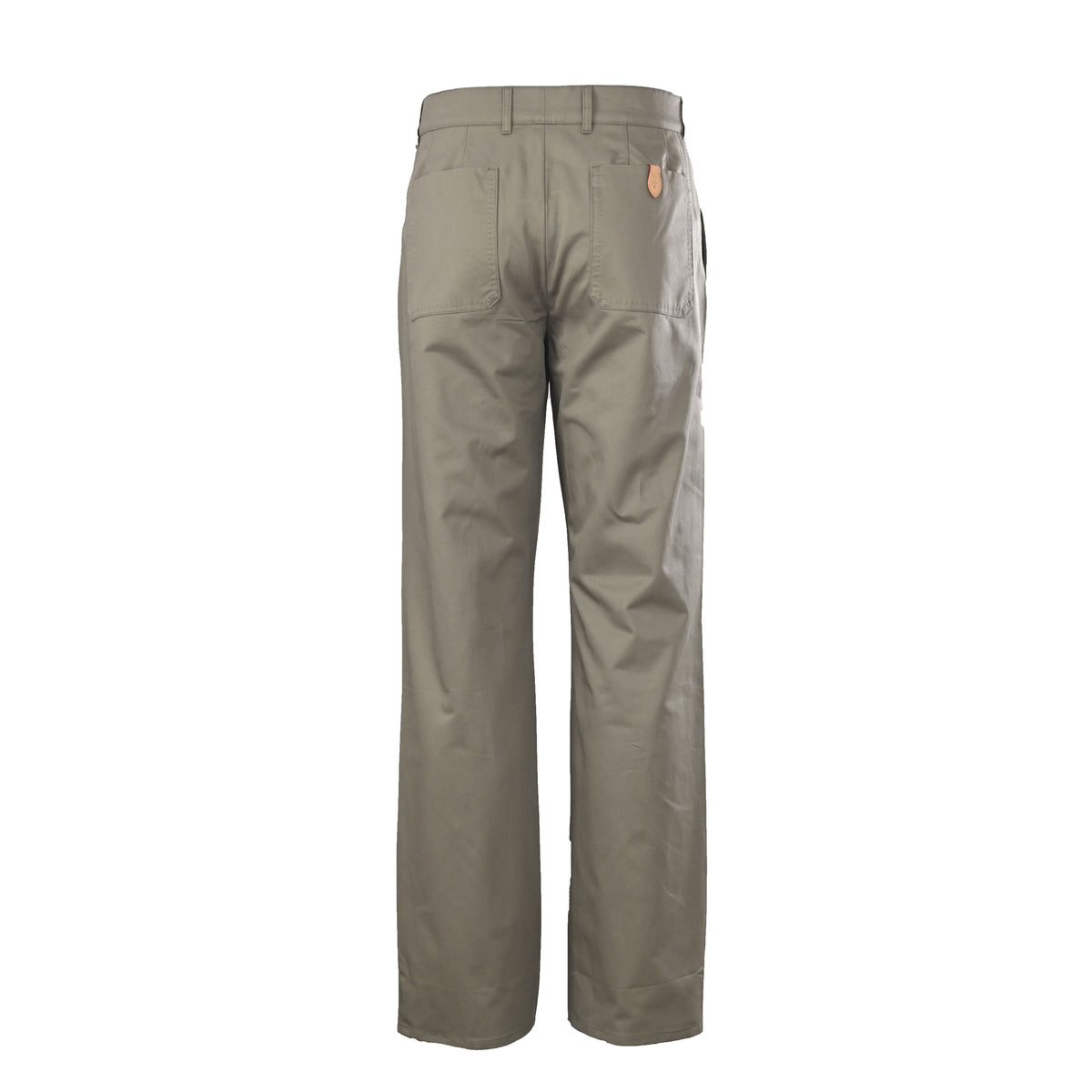 Louis Vuitton Silk Cotton Crepe Trousers | Luxury Leather Pocket Detail