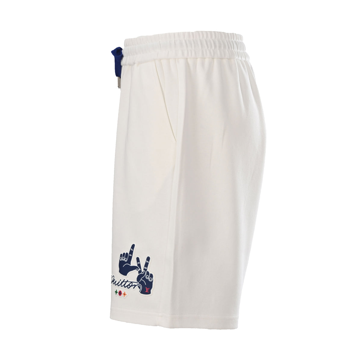 Louis Vuitton Blue Hand Gesture Graphic Shorts | Summer Streetwear