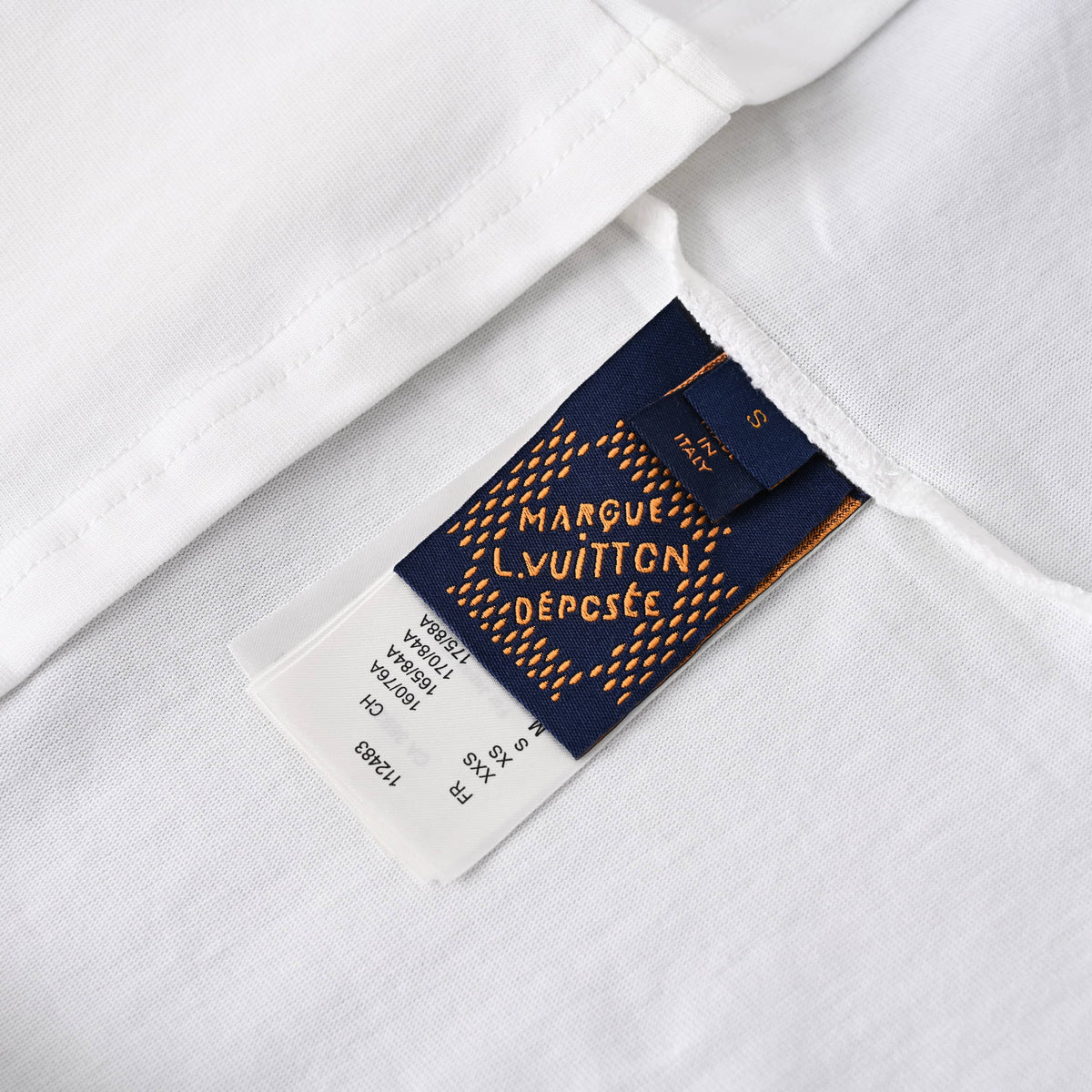 Louis Vuitton Seashell Letter Print Crew-Neck Short-Sleeve T-Shirt | Luxury Casual