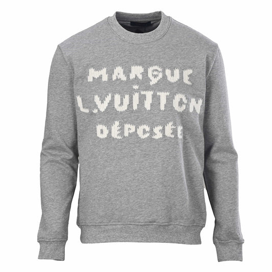 Louis Vuitton Embroidered Logo Crewneck Sweatshirt | Luxury Casual Style