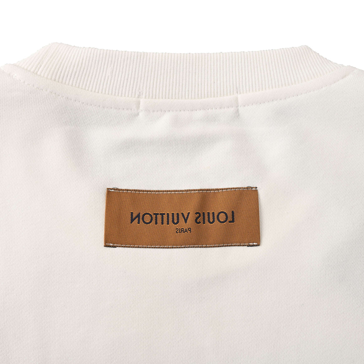 Louis Vuitton Oversized Puff Print Crewneck Sweatshirt – Heavyweight Cotton Unisex Streetwear Pullover