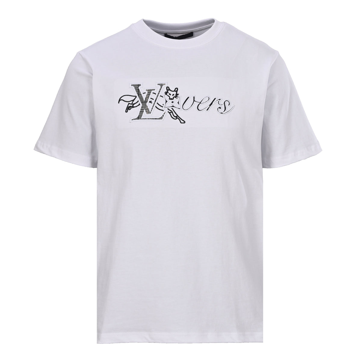 Louis Vuitton Fox Embroidered Signature Short-Sleeve T-Shirt | Casual Chic