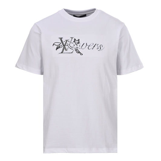 Louis Vuitton Fox Embroidered Signature Short-Sleeve T-Shirt | Casual Chic
