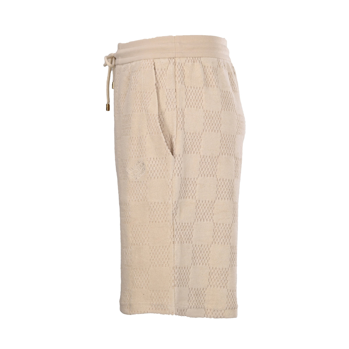 Louis Vuitton Checkerboard Terry Drawstring Shorts | Luxury Loungewear